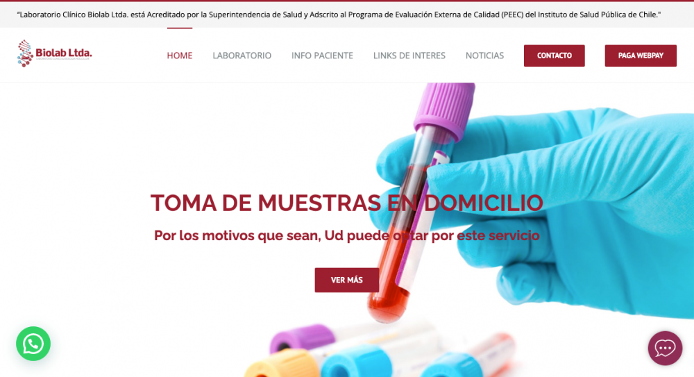 Biolabltda.cl desarrollo EstiloWeb agencia digital