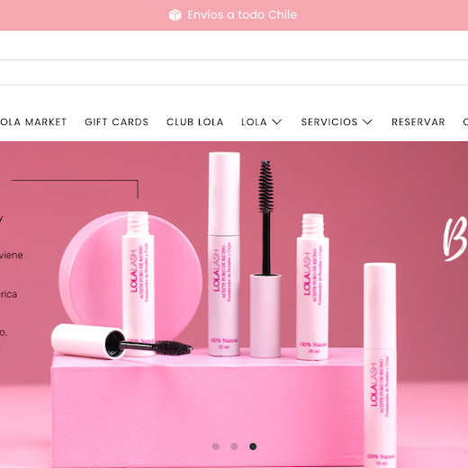 Lolalash.cl ecommerce